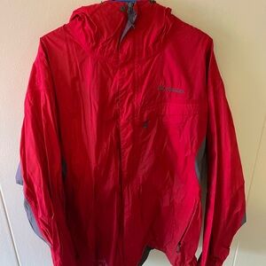 Columbia Red Windbreaker Jacket